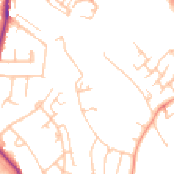 Daytime road noise heatmap for ST17 4FF