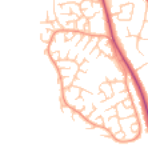 Daytime road noise heatmap for ST17 4NB