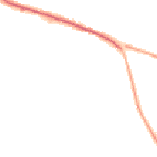 Night-time road noise heatmap for ST17 4TT