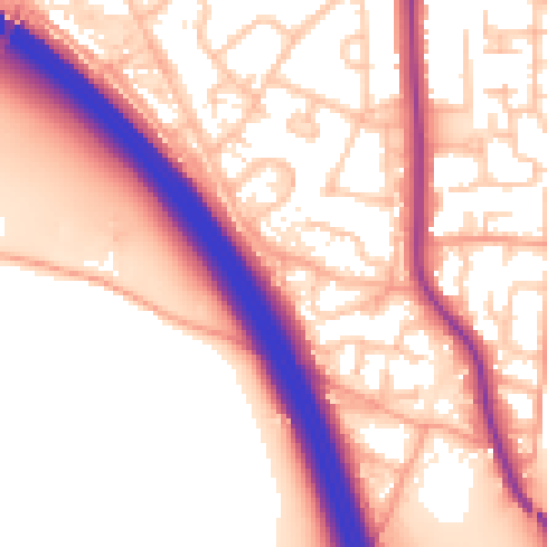 Daytime road noise heatmap for ST17 9JH