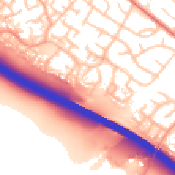Daytime road noise heatmap for ST17 9YX