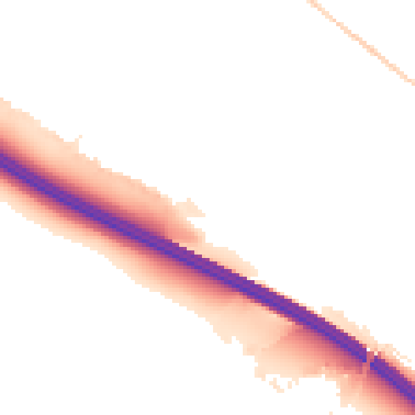 Night-time road noise heatmap for ST17 9YX
