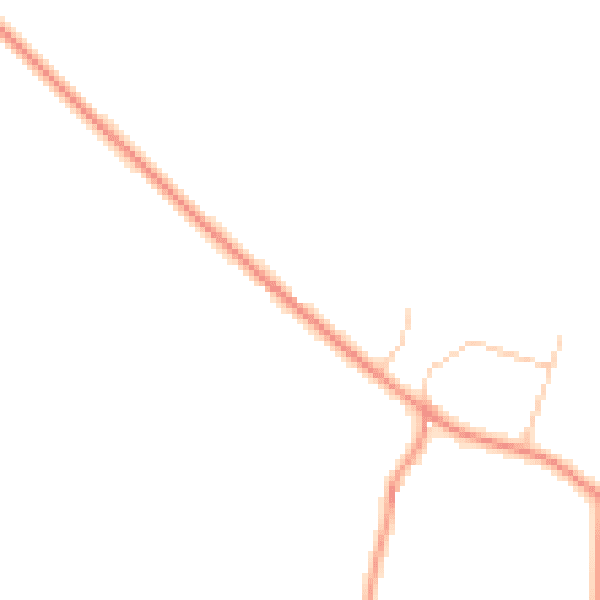 Daytime road noise heatmap for ST19 9LE