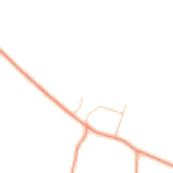 Daytime road noise heatmap for ST19 9LF