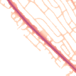 Daytime road noise heatmap for ST2 0AD