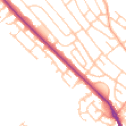Daytime road noise heatmap for ST2 0AF