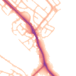 Daytime road noise heatmap for ST2 0AH
