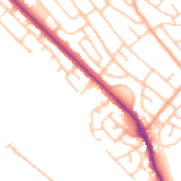 Daytime road noise heatmap for ST2 0AL