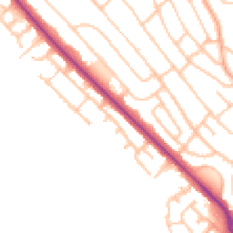 Daytime road noise heatmap for ST2 0AR