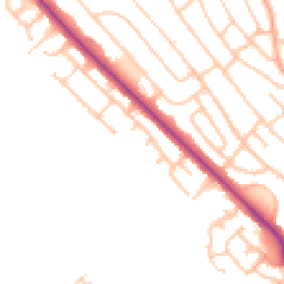 Daytime road noise heatmap for ST2 0AU