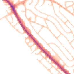 Daytime road noise heatmap for ST2 0BN