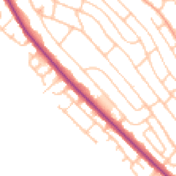 Daytime road noise heatmap for ST2 0BP