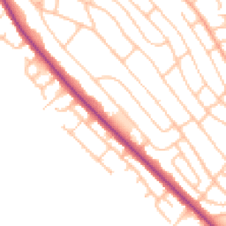 Daytime road noise heatmap for ST2 0BS