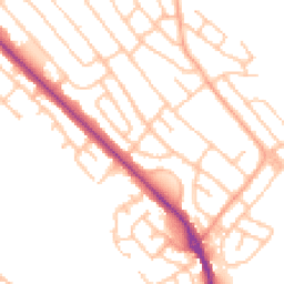 Daytime road noise heatmap for ST2 0BY