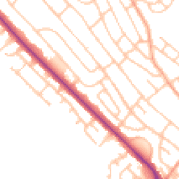 Daytime road noise heatmap for ST2 0DB