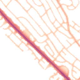 Daytime road noise heatmap for ST2 0DD