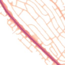 Daytime road noise heatmap for ST2 0DE