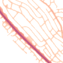 Daytime road noise heatmap for ST2 0DG