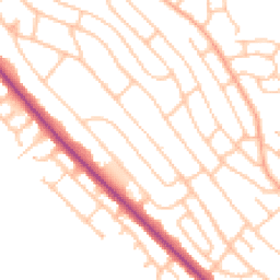 Daytime road noise heatmap for ST2 0DJ