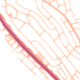 Daytime road noise heatmap for ST2 0DL