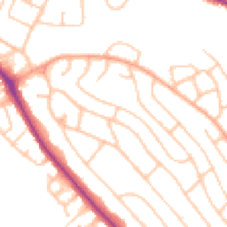 Daytime road noise heatmap for ST2 0EE