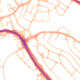 Daytime road noise heatmap for ST2 0JD