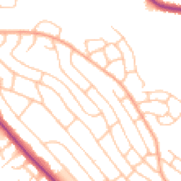Daytime road noise heatmap for ST2 0LA