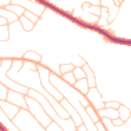 Daytime road noise heatmap for ST2 0NB