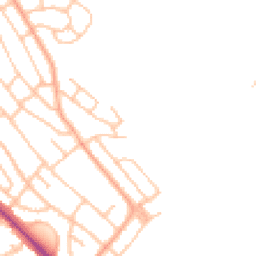 Daytime road noise heatmap for ST2 0PX