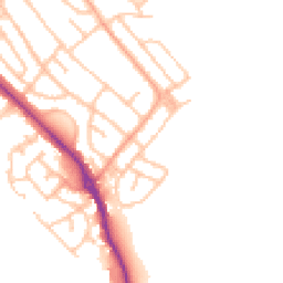 Daytime road noise heatmap for ST2 0QU