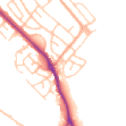 Daytime road noise heatmap for ST2 0RX
