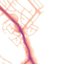 Daytime road noise heatmap for ST2 0SQ