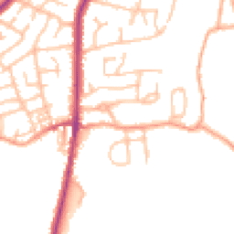 Daytime road noise heatmap for ST2 7AX