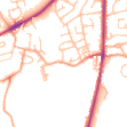 Daytime road noise heatmap for ST2 7DW