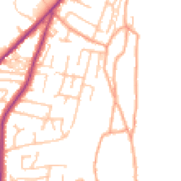 Daytime road noise heatmap for ST2 7LD