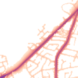 Daytime road noise heatmap for ST2 7QD