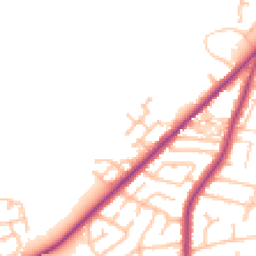 Daytime road noise heatmap for ST2 7QE