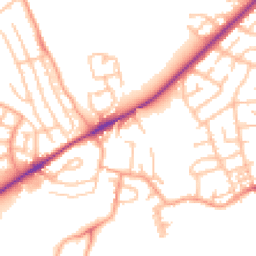 Daytime road noise heatmap for ST2 7QF