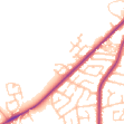 Daytime road noise heatmap for ST2 7QJ
