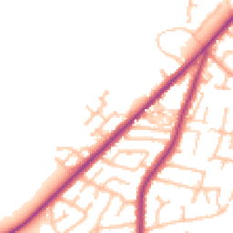 Daytime road noise heatmap for ST2 7QX