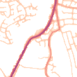 Daytime road noise heatmap for ST2 8AP