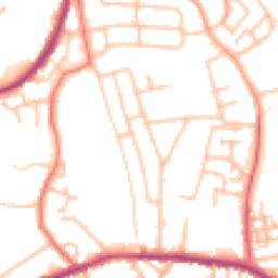 Daytime road noise heatmap for ST2 8BG