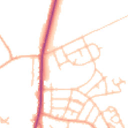Daytime road noise heatmap for ST2 8DG