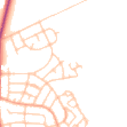 Daytime road noise heatmap for ST2 8EB