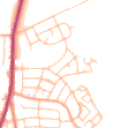 Daytime road noise heatmap for ST2 8EF