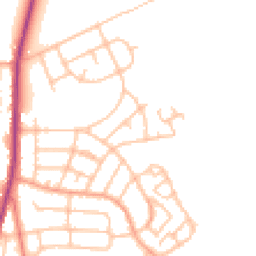 Daytime road noise heatmap for ST2 8EG