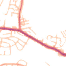 Daytime road noise heatmap for ST2 8JU