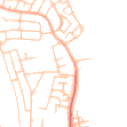 Daytime road noise heatmap for ST2 8LN