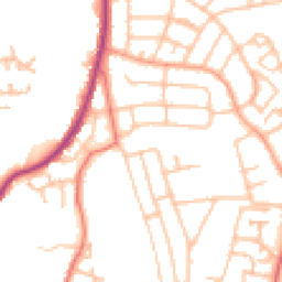 Daytime road noise heatmap for ST2 8NB