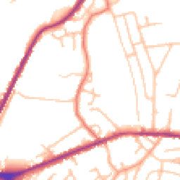 Daytime road noise heatmap for ST2 8PB